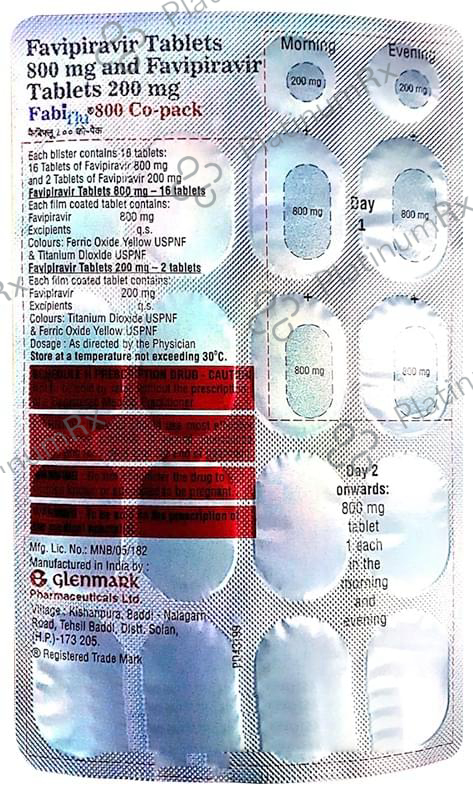 Fabiflu 800 Co-Pack Tablet