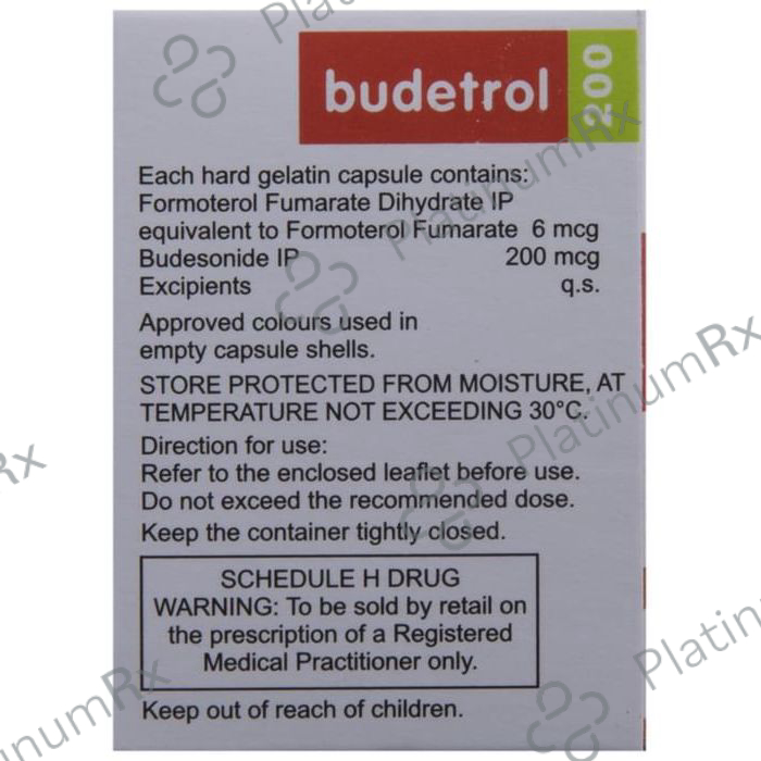 Budetrol 200/6mcg Rotacap 30s