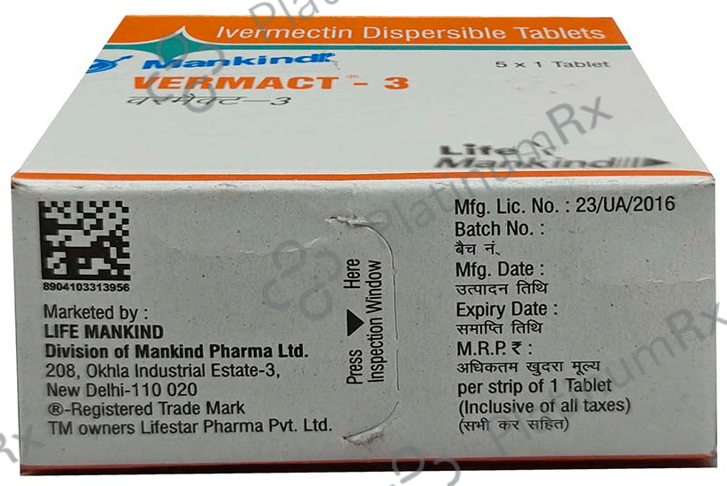 Vermact 3 Tablet DT