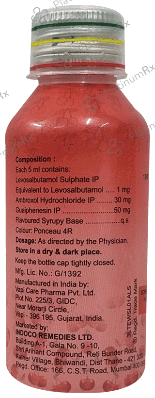 Tuspel LS 1 Cherry 15/50/1mg Expectorant 100ml