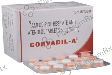 Corvadil A 5/50mg Tablet 15s
