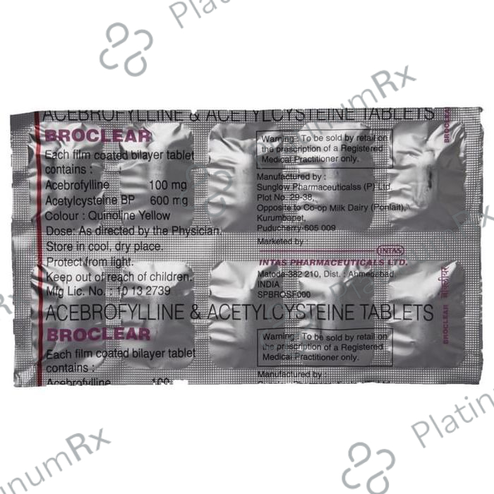 Broclear 100/600mg Tablet 10s