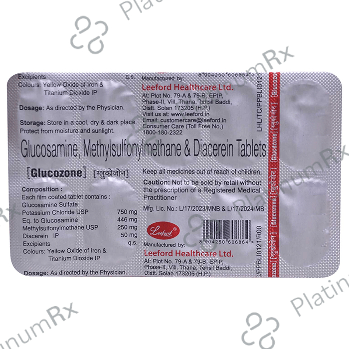 Glucozone 50/750/250mg Tablet 10s