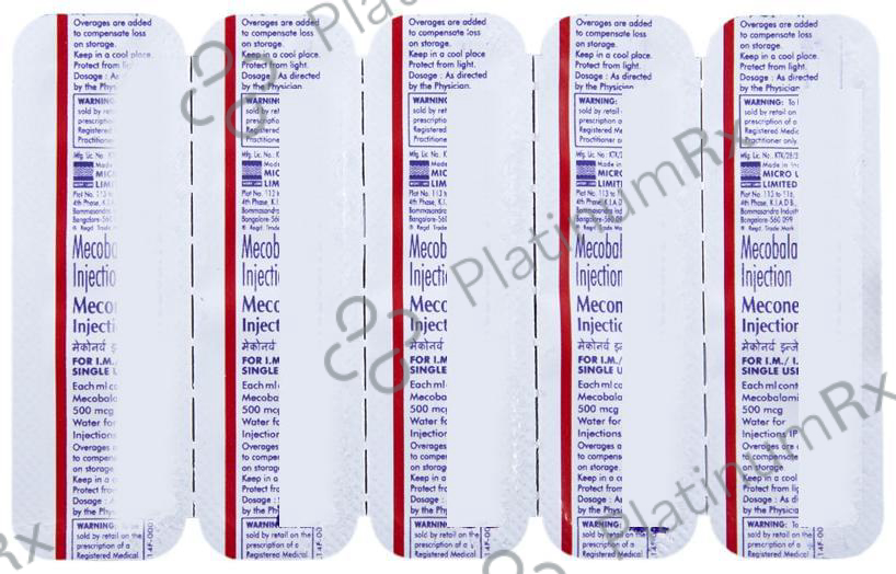 Meconerv 500mcg Injection 1ml