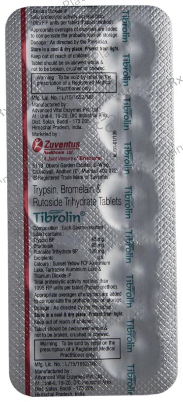 Tibrolin 90/48/100mg Tablet 10s