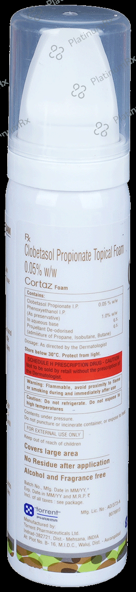 Cortaz 0.05% Foam 50gm