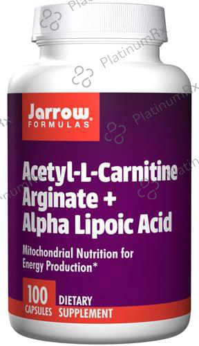 Jarrow Formulas Acetyl-L-Carnitine Arginate + Alpha Lipoic Acid Capsule - For Energy Production