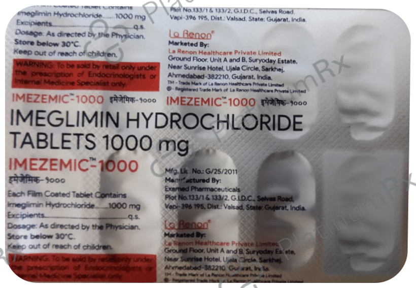 Imezemic 1000mg Tablet 10s