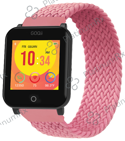 GOQii Vital Junior Fitness with 3 Months Health & Personal Coaching Smart Watch Bubblegum Pink