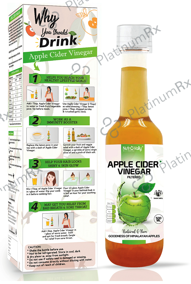 Nutrovally Apple Cider Vinegar Filtered