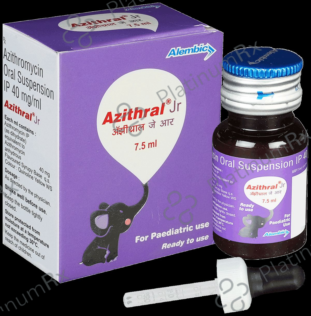 Azithral JR 40mg Oral Suspension 7.5ml