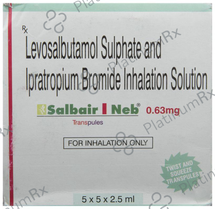 Salbair I Neb 0.63mg Transpules 2.5ml Transpules
