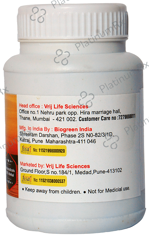 Vrij Lifesciences Erituf Capsule