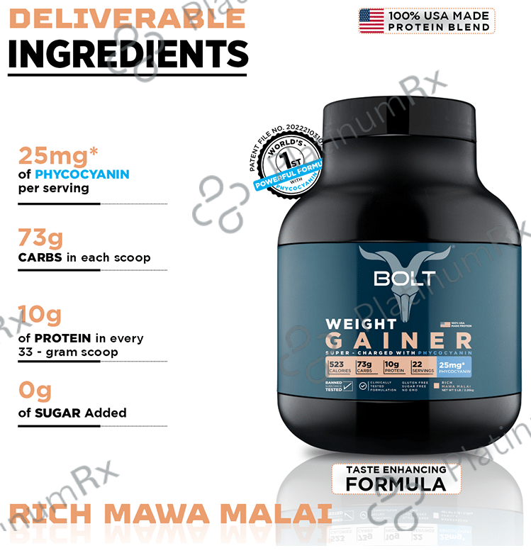 Bolt Weight Gainer Powder Rich Mawa Malai