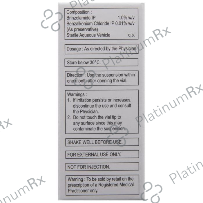 Brinzox 1% Ophthalmic Suspension 5ml