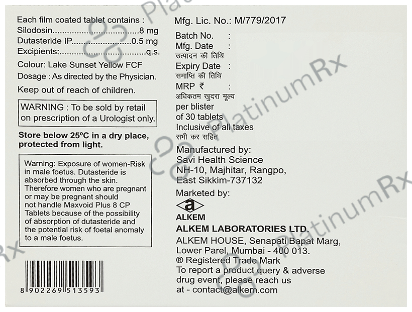Maxvoid Plus 8 CP Tablet