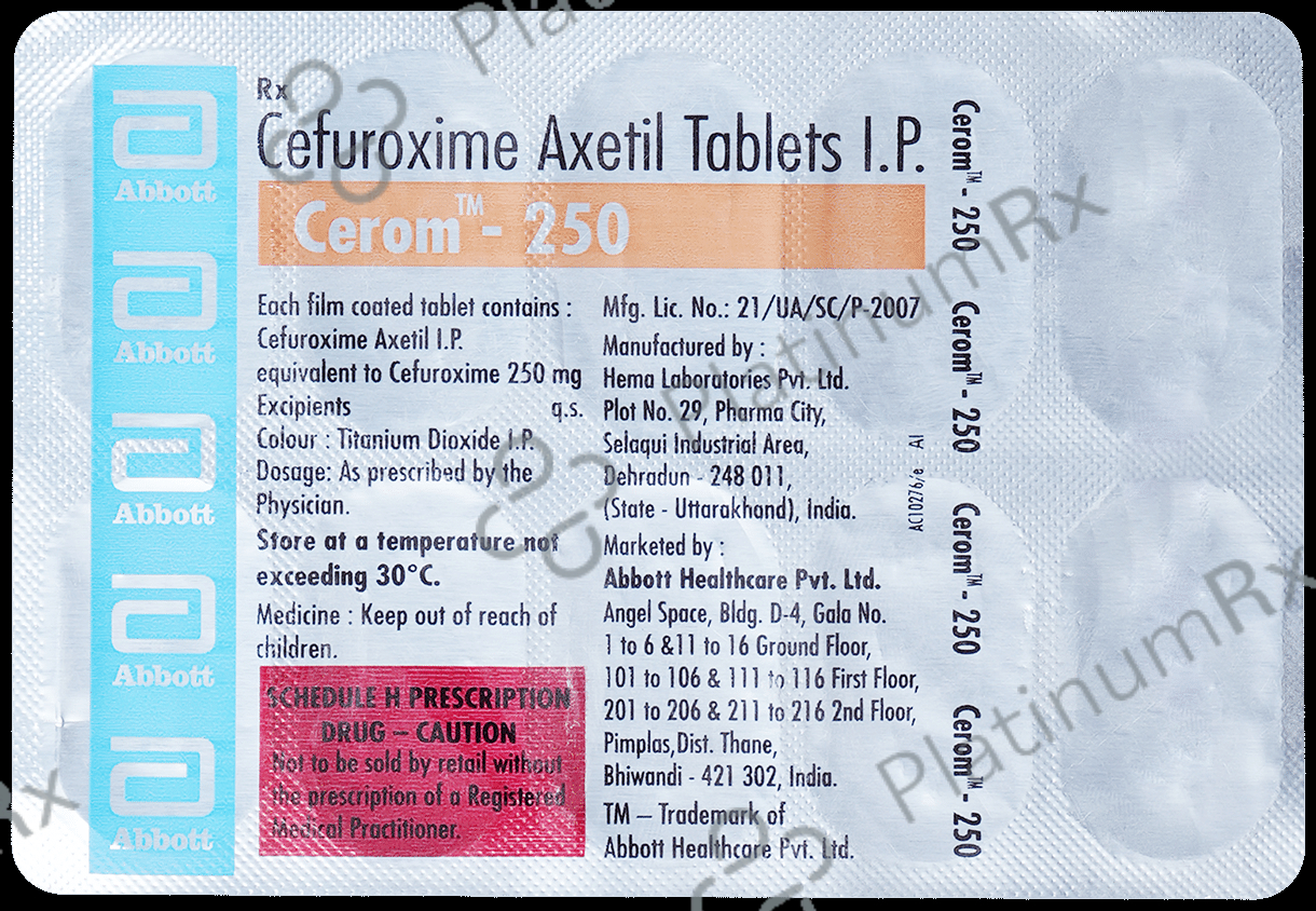 Cerom 250mg Tablet