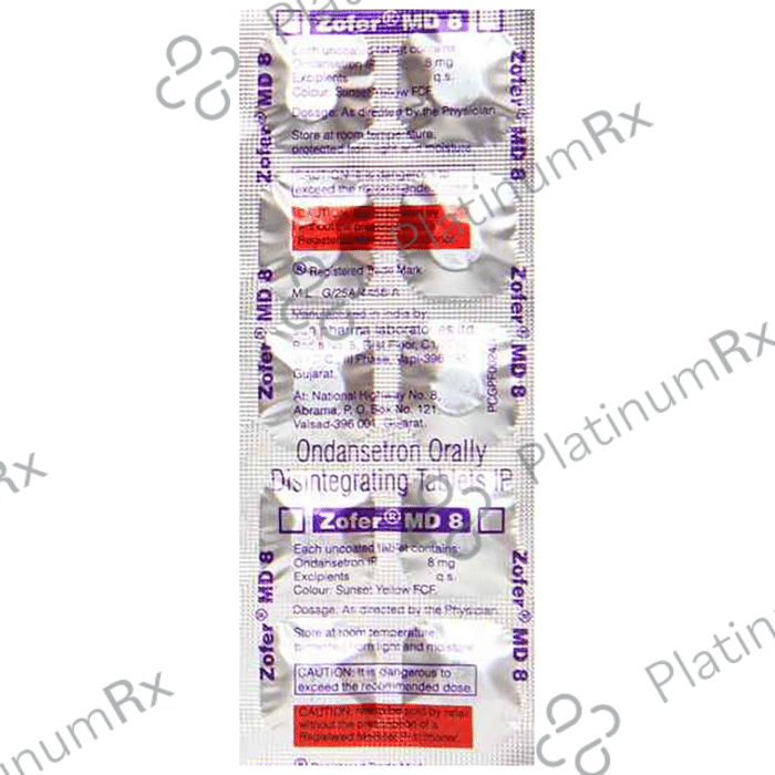 Zofer MD 8mg Tablet 10s