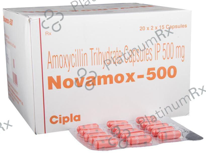 Novamox 500mg Capsule 15s