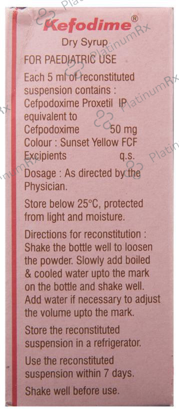 Kefodime Dry Syrup