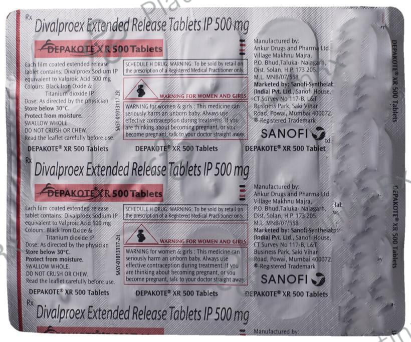 Depakote XR 500mg Tablet 15s