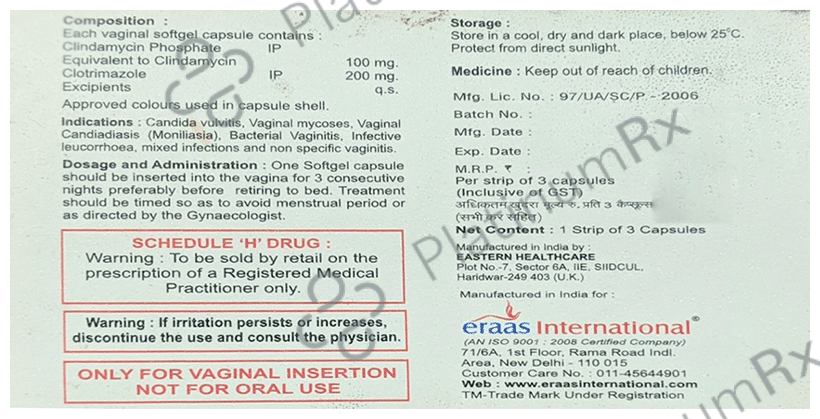 Clivazole Vaginal Soft Gelatin Capsule