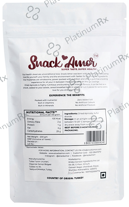 Snack Amor Dried Apricot