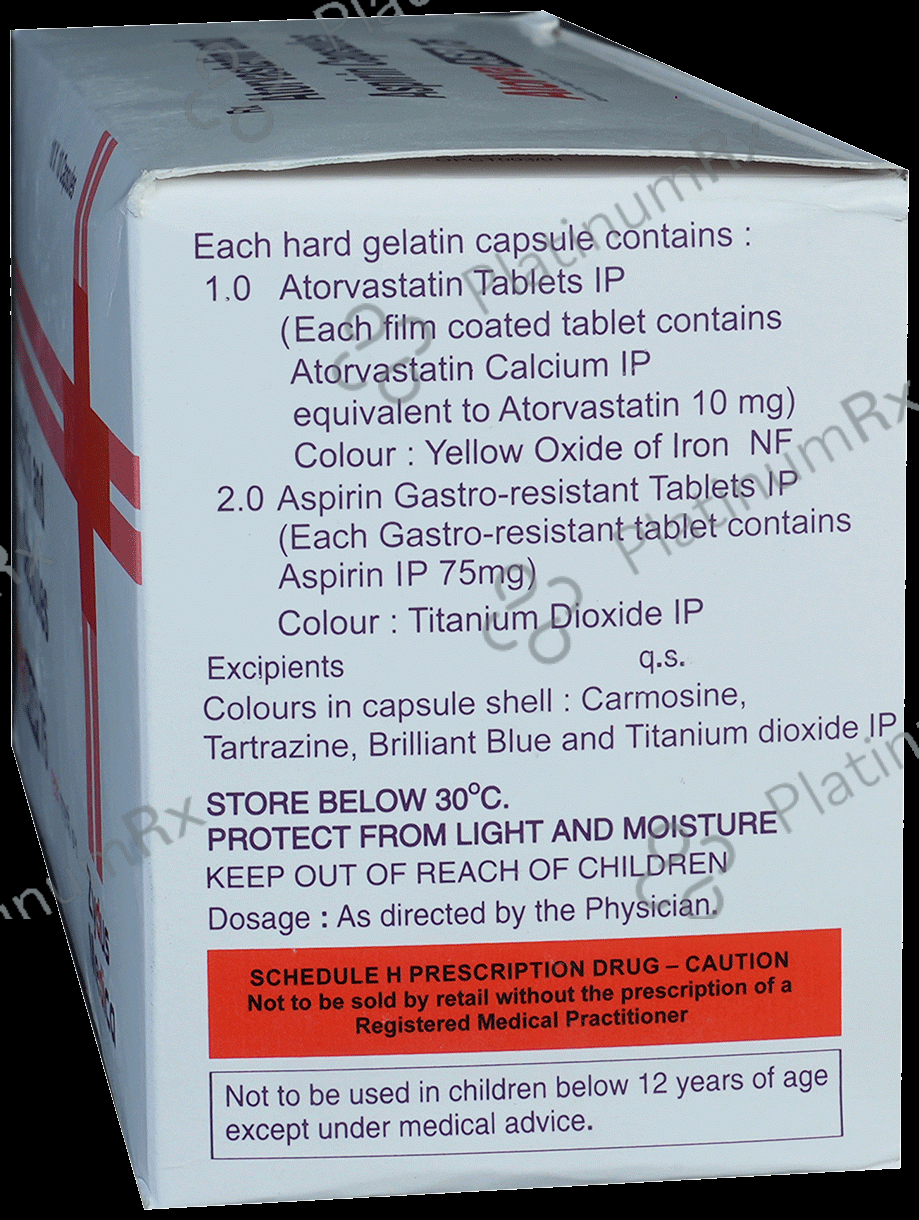Atorva Asp 75/10mg Capsule 10s