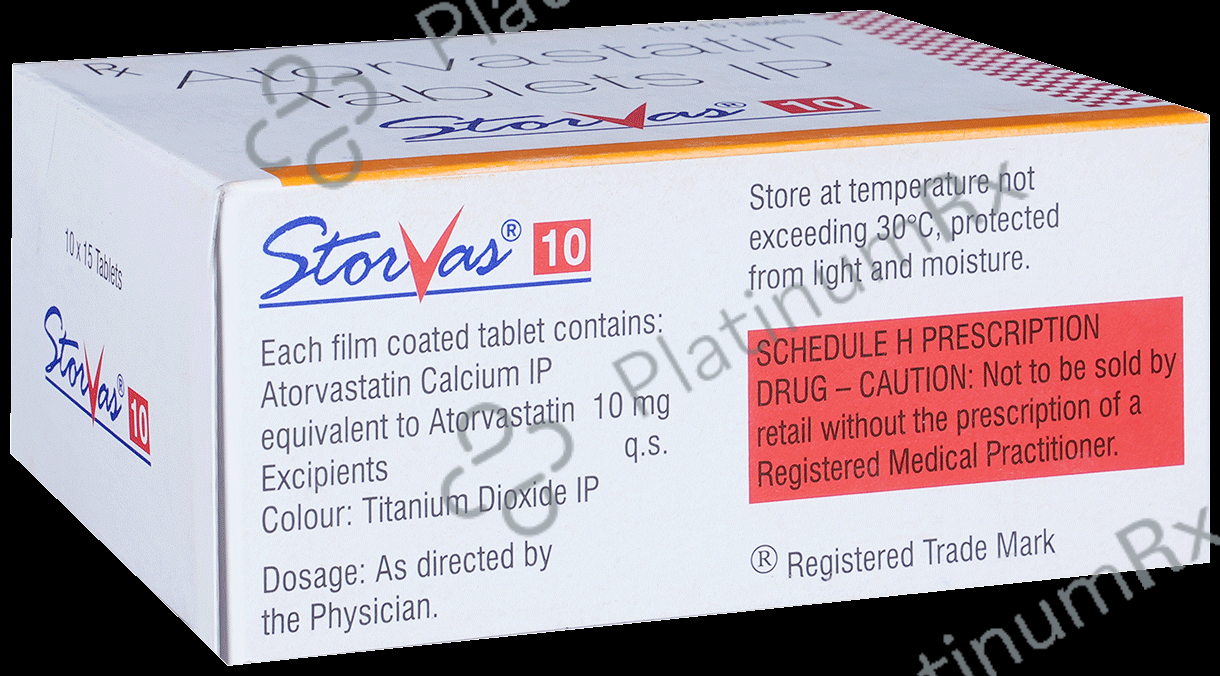 Storvas 10mg Tablet 15s