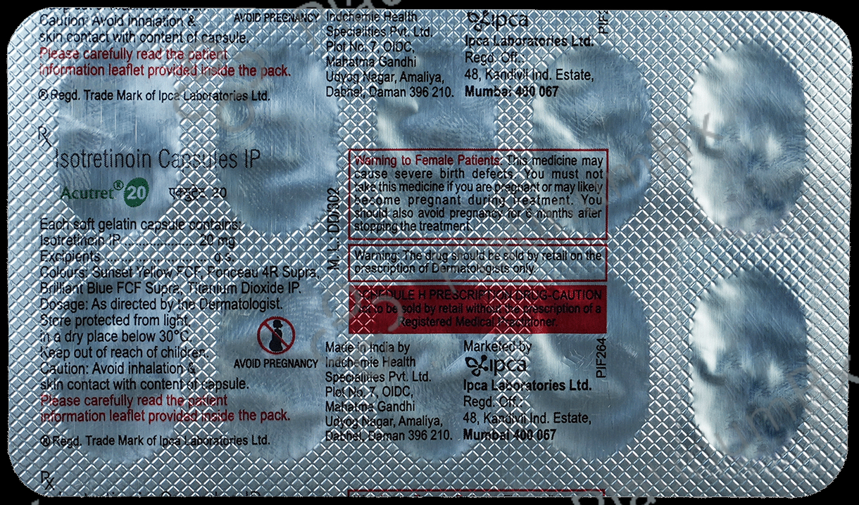 Acutret 20mg Capsule 10s