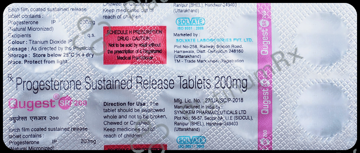 Qugest 200mg Tablet SR