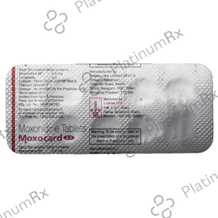 Moxocard 0.3mg Tablet 10s