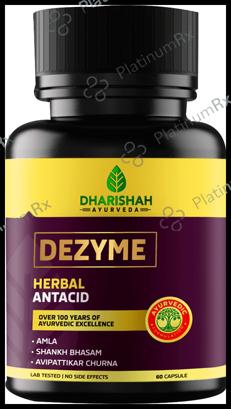 Dharishah Ayurveda Dezyme Herbal Antacid Capsule