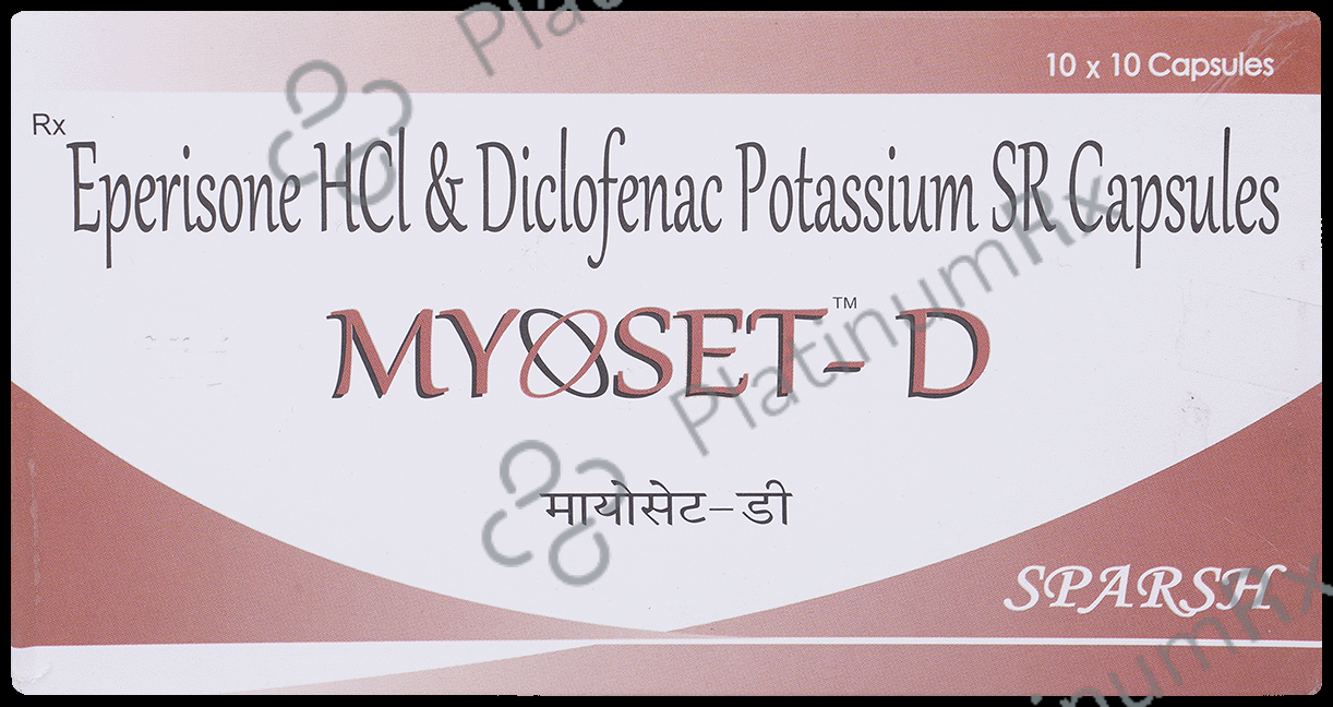 Myoset-D 150mg/100mg Capsule SR