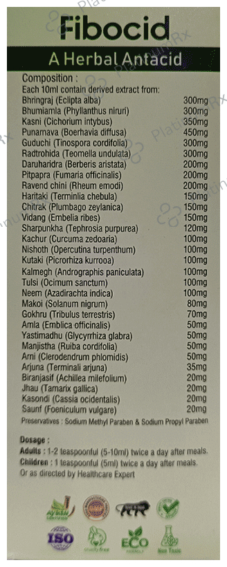 Fibax Fibocid Syrup