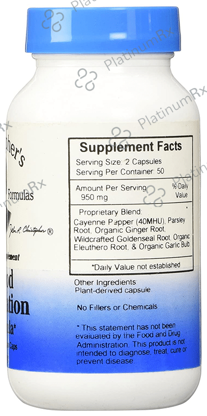 Christopher's Blood Circulation Formula Vegetarian Capsule