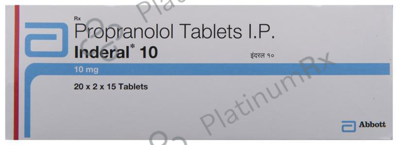 Inderal 10mg Tablet 15s