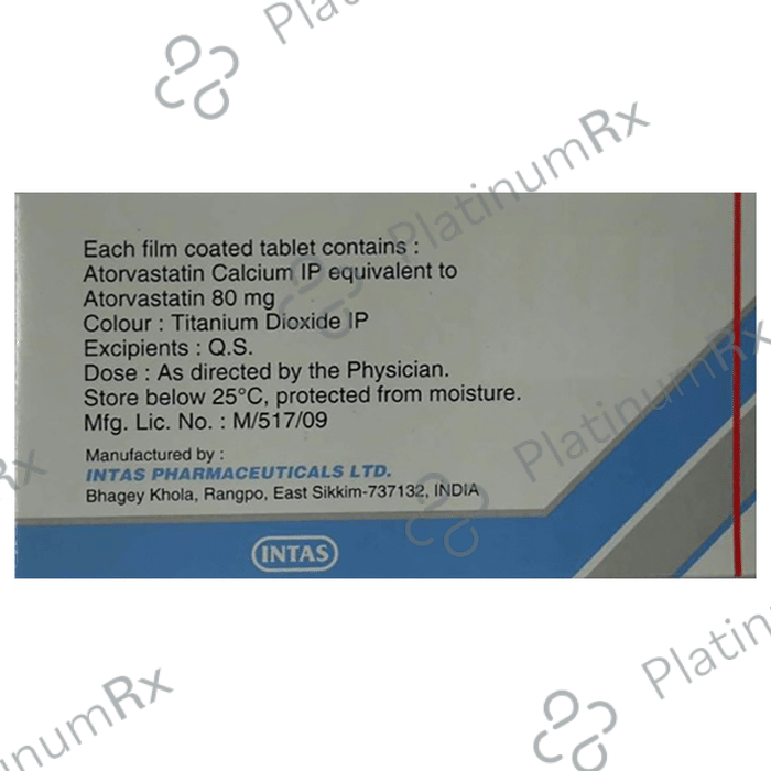 Lipicure 80mg Tablet 10s