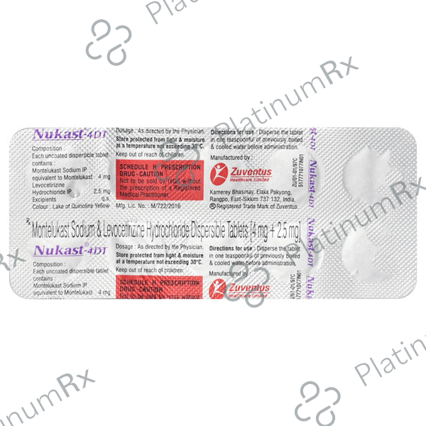 Nukast 4mg DT Tablet 10s