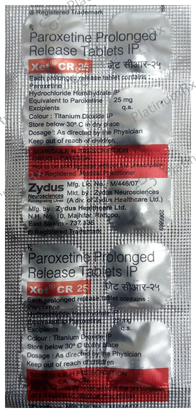 Xet CR 25mg Tablet 10s