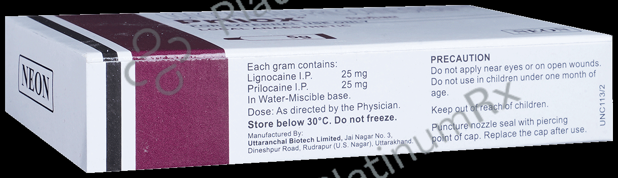 Prilox 25.25mg Cream 5gm