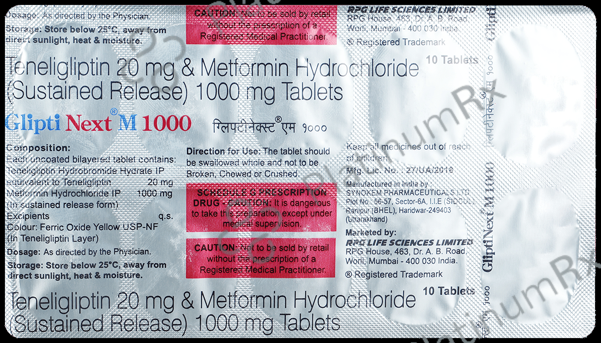 Glipti Next M 1000 Tablet SR