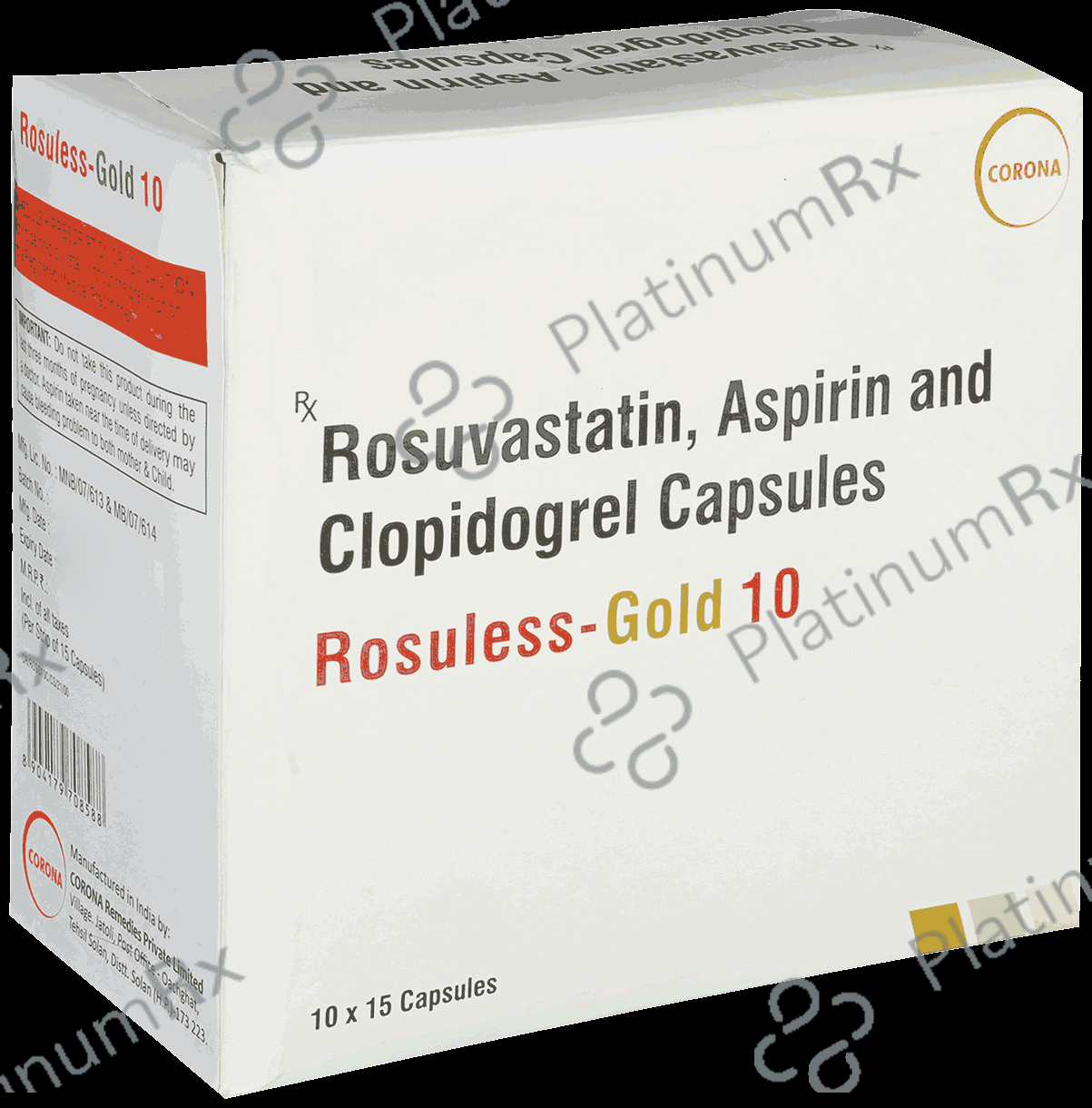 Rosuless Gold 10 Capsule 15s