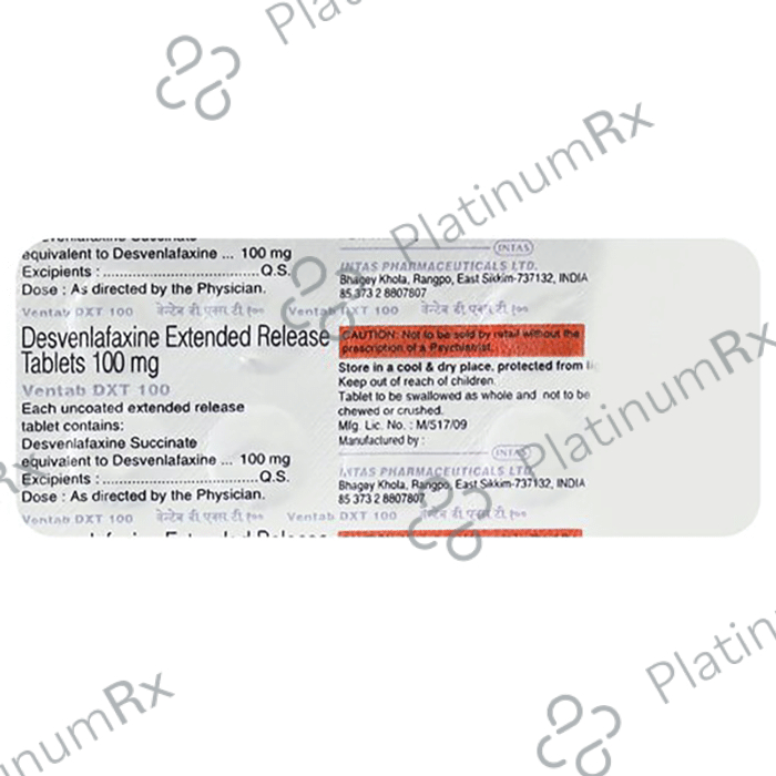 Ventab DXT 100mg ER Tablet 10s