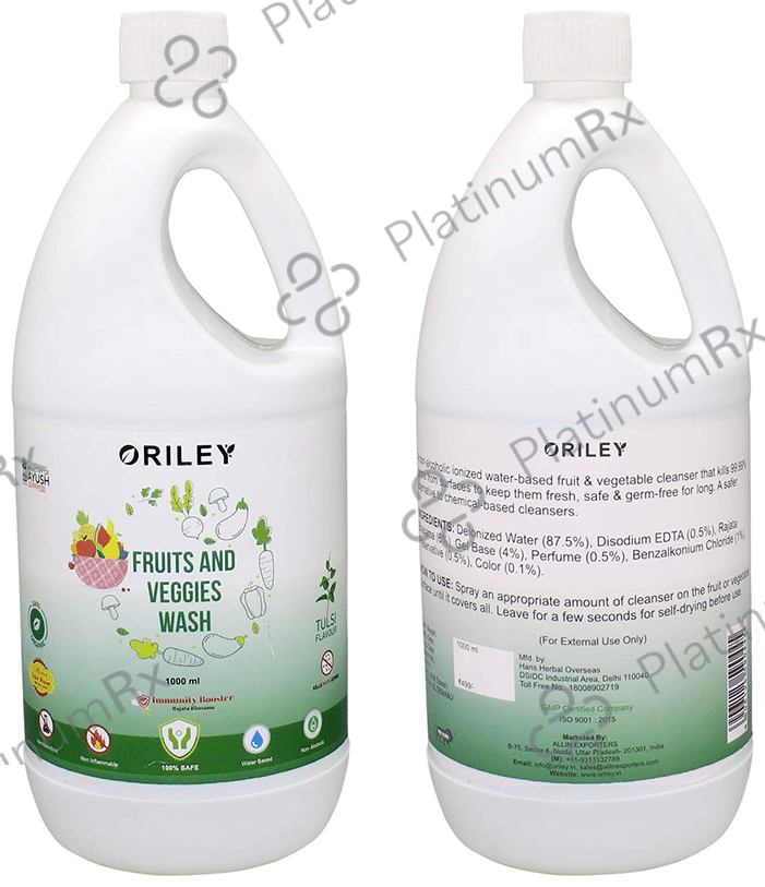 Oriley Fruits and Veggies Wash Tulsi