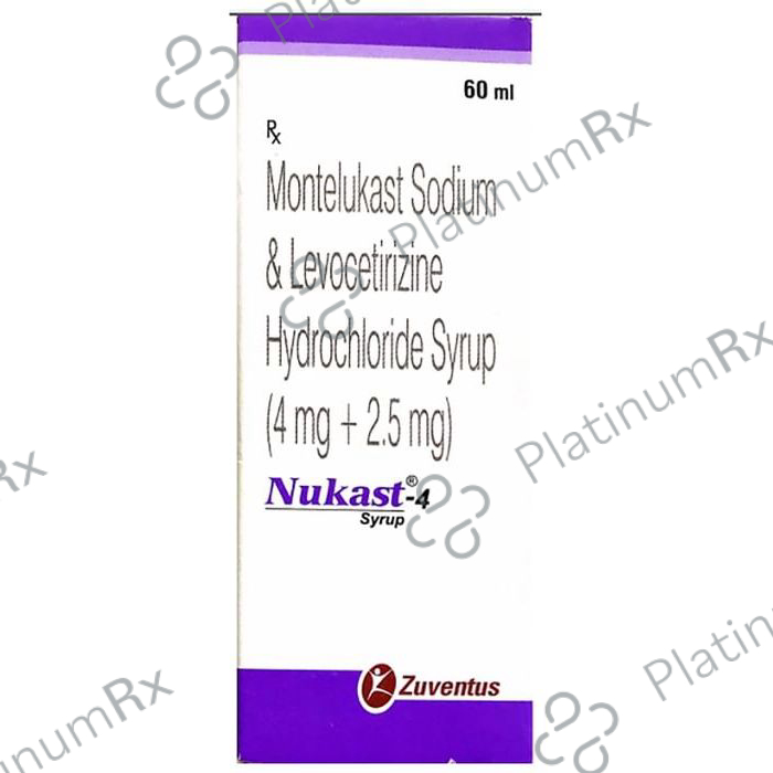 Nukast 4/2.5mg Syrup 60ml