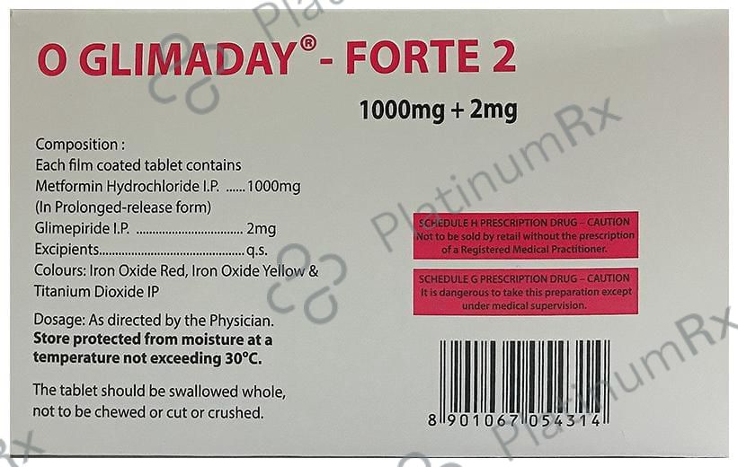 O Glimaday-Forte 2 Tablet PR