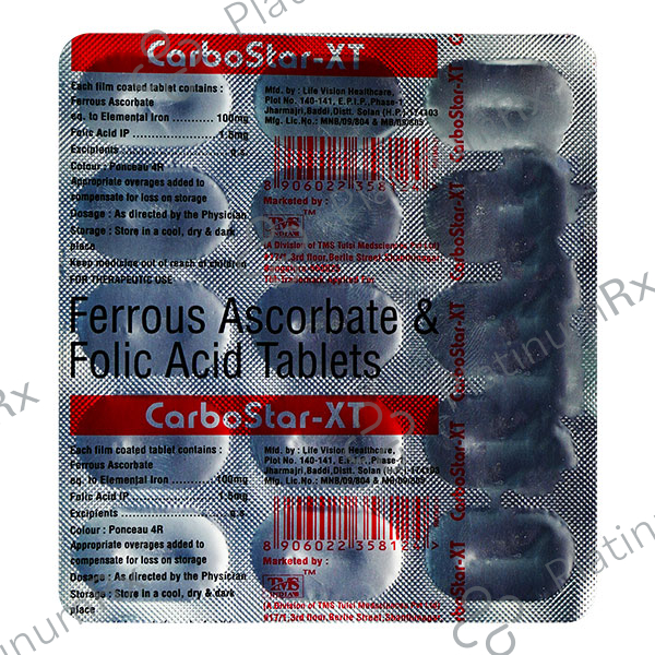 Carbostar XT 100/1500mcg Tablet 15s
