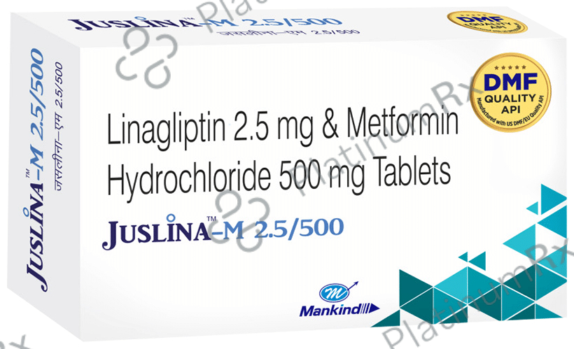 Juslina M 500/2.5mg Tablet 10s
