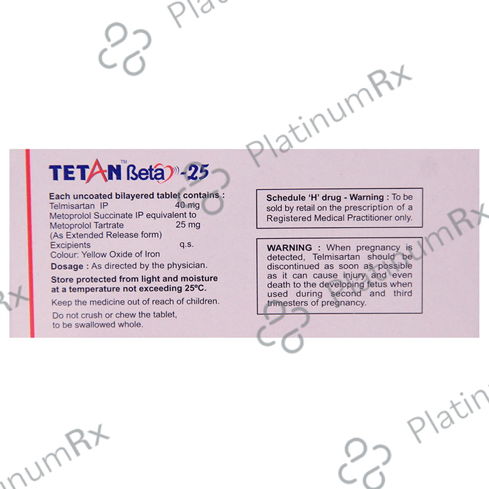 Tetan Beta 25mg Tablet ER 15s